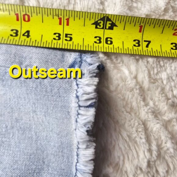 Vintage Almost Famous Distressed Skinny Jeans Light Wash Women's Size 0 - Picture 14 of 15